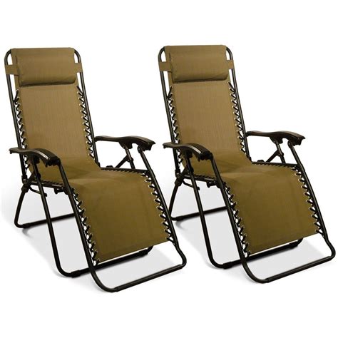 Zero Gravity Recliner, Beige - 2 Pack | Zero gravity recliner, Zero gravity chair, Gravity chair