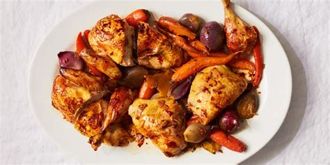 Slow Roasted Chicken With Honey Glazed Carrots And Ginger Recipe