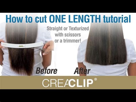 This article has all you need. How to cut ONE LENGTH tutorial- Straight or Texturized ...