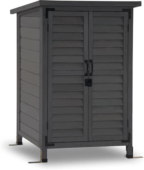 Mcombo Outdoor Wood Storage Cabinet Small Size Garden