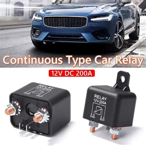 Heavy Duty Split Charge Relay 4 Pin 200a 12v Dc For Car Automotive Boat