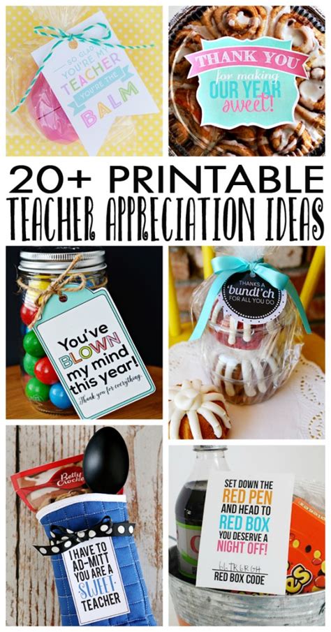 Maybe you would like to learn more about one of these? Printable Teacher Appreciation Ideas - Eighteen25