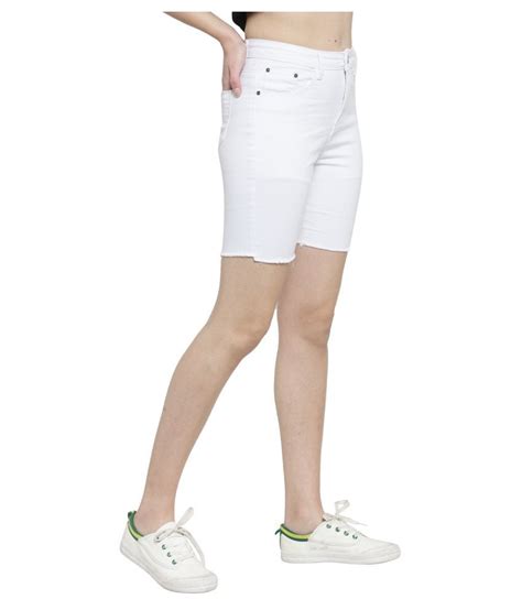 Buy Global Republic Denim Hot Pants White Online At Best Prices In