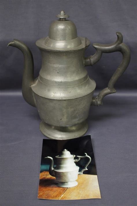 Vintage Pewter Coffee Pot Marked Richardson