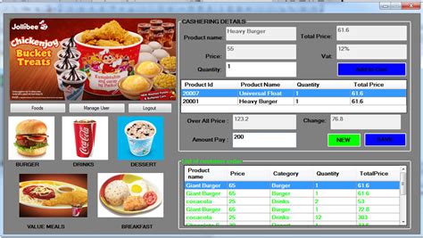 Food ordering system 4 department of computer science, cbst the software which restaurants are using is very costly and their maintaince which there is no security feature also. Fast Food Cashiering System