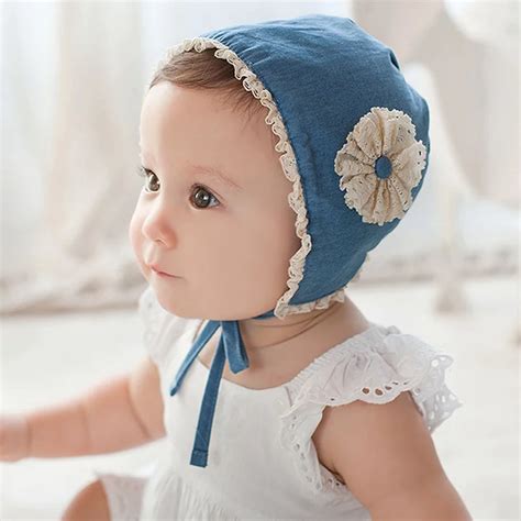 New Summer Fall Unisex Newborn Baby Girls Cotton Hat Cute Flower Hat