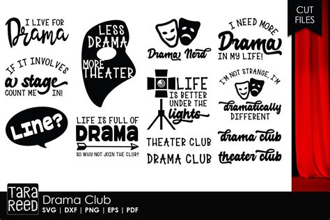 Drama Club 130484 Svgs Design Bundles Drama Club Drama
