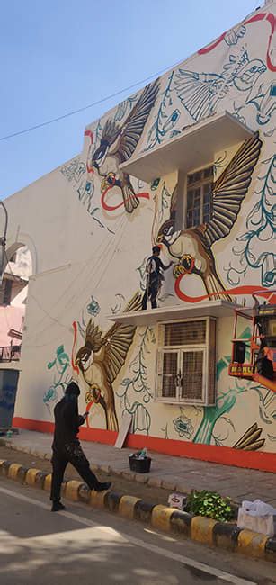 11 Beautiful Wall Murals At Lodhi Colony Delhi So Delhi