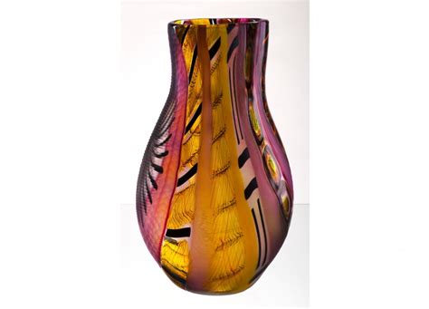 Handicraft Venetian Glass Vase Murano Glass Artistic Works Cr1473