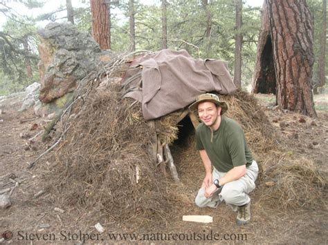 How To Build A Debris Hut Natureoutside