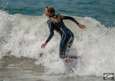 Alana Blanchard Freesurfing In Sexy Black Wetsuit Huntingt Flickr