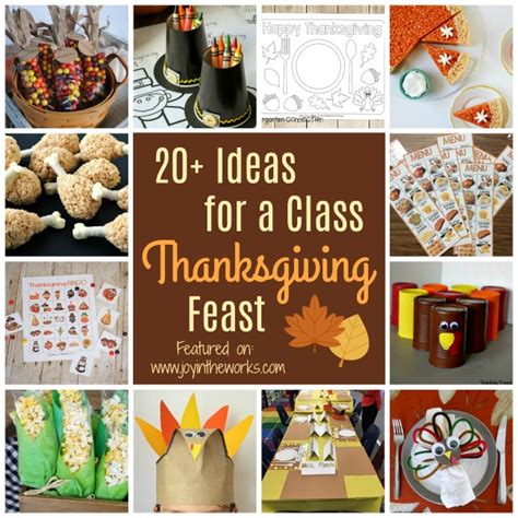 Via stir the wonder , kids will. 20+ Ideas for a Classroom Thanksgiving Feast - Joy in the ...