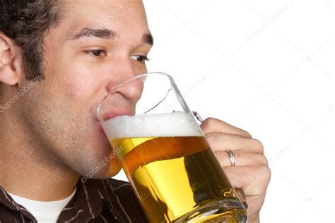 Beer Drinking Man — Stock Photo © Keeweeboy 2401118