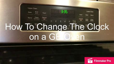 How To Set The Clock On A Ge Stove Healing Picks