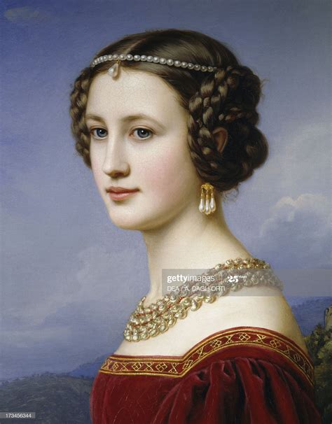 Portrait Of Cornelia Vetterlein Painting By Joseph Karl Stieler Oil