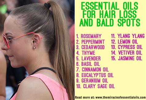 As a result, it could prevent hair follicles from being starved of blood supply,. 15 Essential Oils for Hair Loss & Bald Spots - The Miracle ...