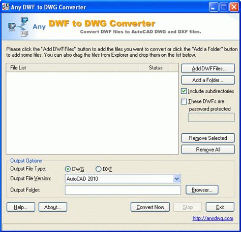 Any Dwf To Dwg Converter Información Básica Y Extensiones De Archivo