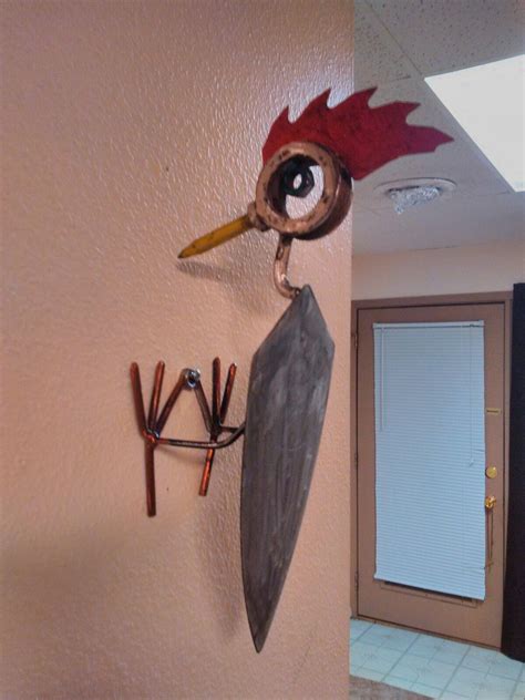 15 Tall Woodpecker Scrap Metal Art Welding Art Projects Metal Tree