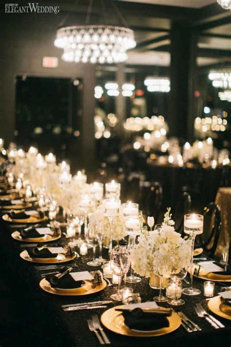 Incredible Black And Gold Table Decorations Ideas References Fsabd42