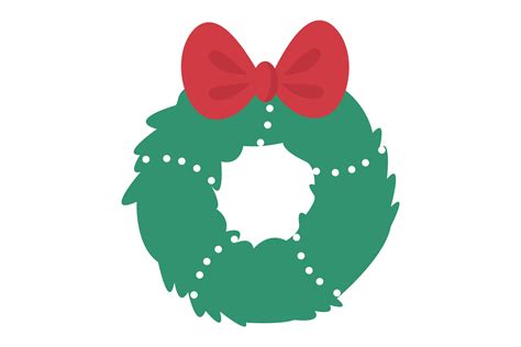 Christmas Wreath Vector 1 Graphic By Goodcicadaid · Creative Fabrica