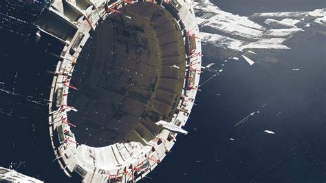 Sci Fi Space Station Hd Wallpaper By Paul Chadeisson