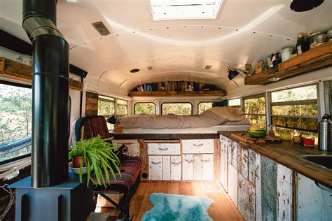 berlin tiny house diy converted school bus photos apartment therapy