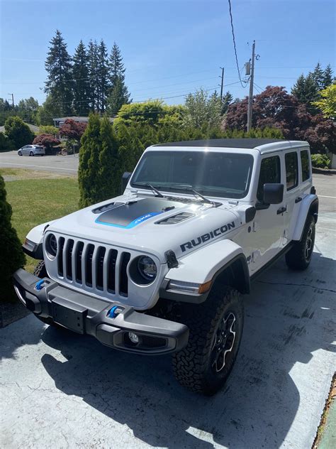 Bright White Jeep Wrangler 4xe Owners Picture Thread Jeep Wrangler