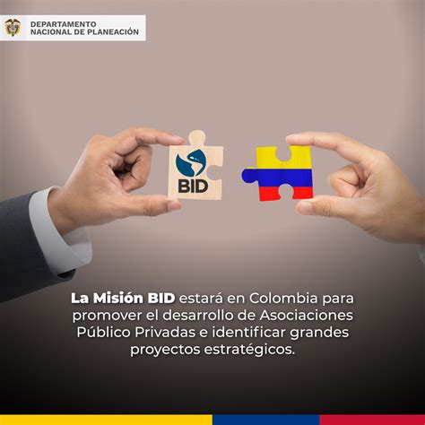Misión BID estará en Colombia para potenciar las Asociaciones Público Privadas