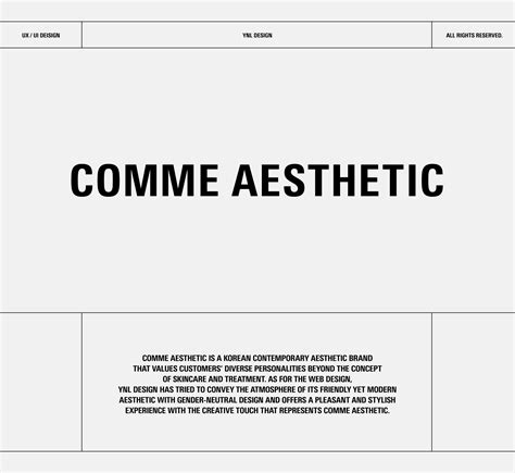 Comme Aesthetic Website Design On Behance