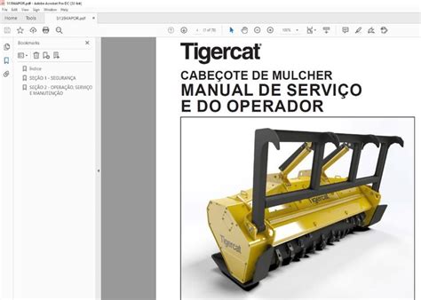 Tigercat Cabe Ote De Mulcher Manual De Servi O E Do Operador Pdf