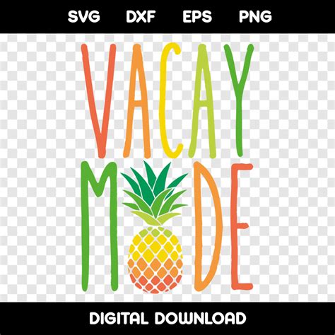 Vacay Mode Svg Pineapple Svg Beach Svg Summer Svg Svgs My Xxx Hot Girl