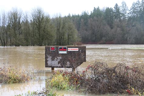 Chehalis River Receding After Closing Roads In South Thurston County