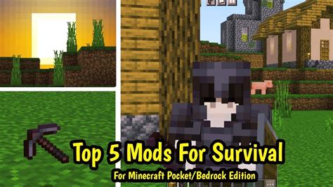 Top 5 Survival Mods For Minecraft Peminecraft Minecraftpe