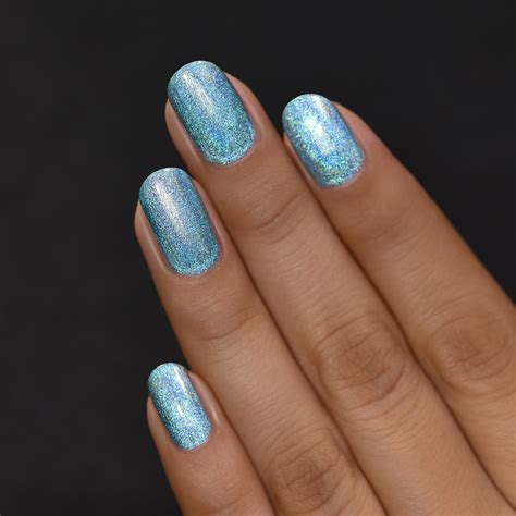 Aria Sky Blue Ultra Holographic Nail Polish By Ilnp