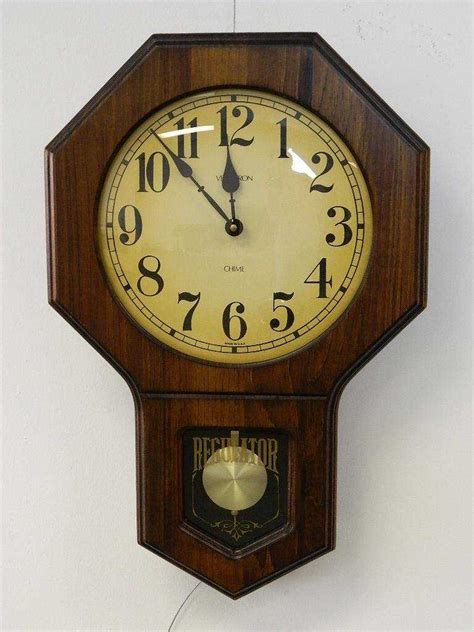 Wood Verichron Chime Regulator Hanging Wall Clock