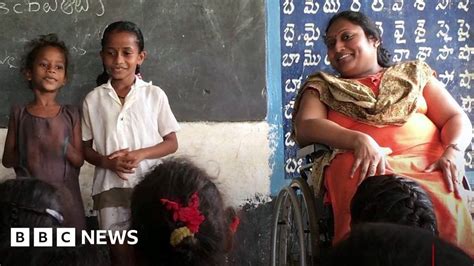 How A Polio Survivor Is Educating Indias Rural Children Bbc News