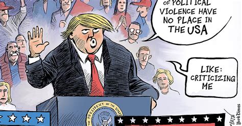 Opinion Does Trump Know That Criticizing Him Is Not Violence The