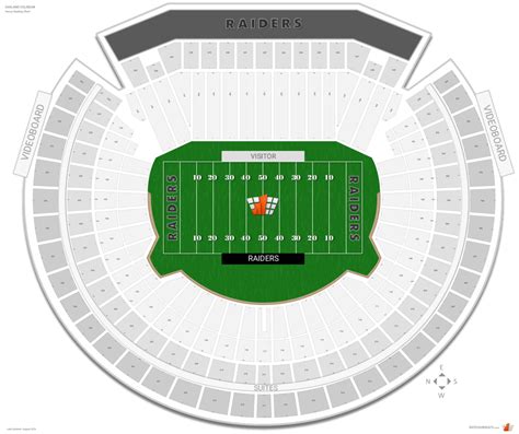 Oakland Raiders Seating Guide Oakland Coliseum