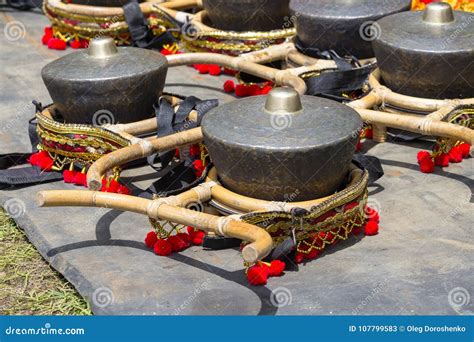 Gamelan Traditional Musical Instruments Of Java And Bali In Indonesia