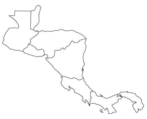 Fill In The Blank Maps Of North And Central America Central America Map Central America