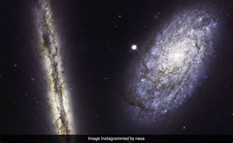 Twinning Pals Nasa Shares Image Of Two Distant Galaxies Taken By