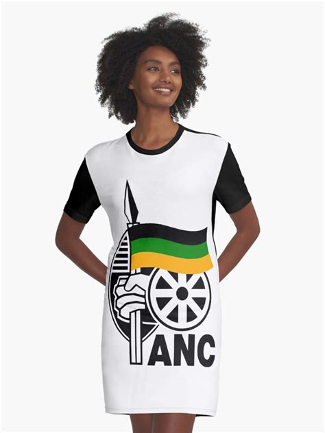 The African National Congress Anc Graphic T Shirt Dress By Truthtopower Redbubble