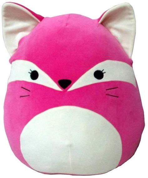 Squishmallow Pink Fox Plush 16 Inch Fox Plush Pink Fox Pillow Pals