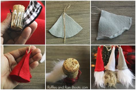 Diy Swedish Gnome Ornaments From Wine Corks Holiday Fun