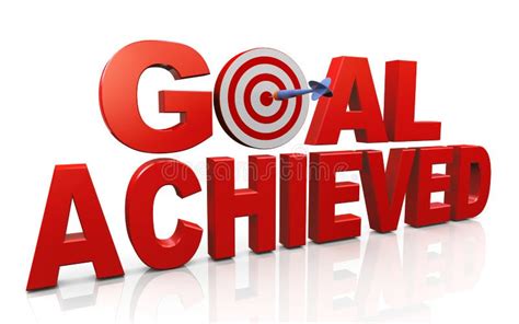 Achieving Goals And Targets Stock Illustration Illustration Of
