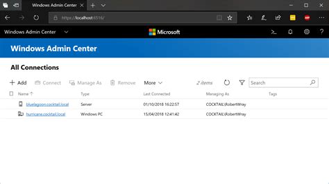 Windows Admin Center Windows 10 Tip How To Show The Home Button In Images
