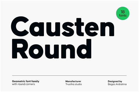 Causten Round Font Free Fonts