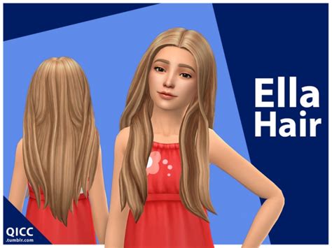 Ella Hair By Qicc At Tsr Sims 4 Updates
