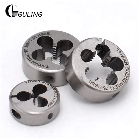 M20 Metric Thread Round Dies Pipe Alloy Steel Taps Right Hand Circular