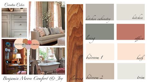 Comfort And Joy Benjamin Moore Interior Paint Color Palette Etsy